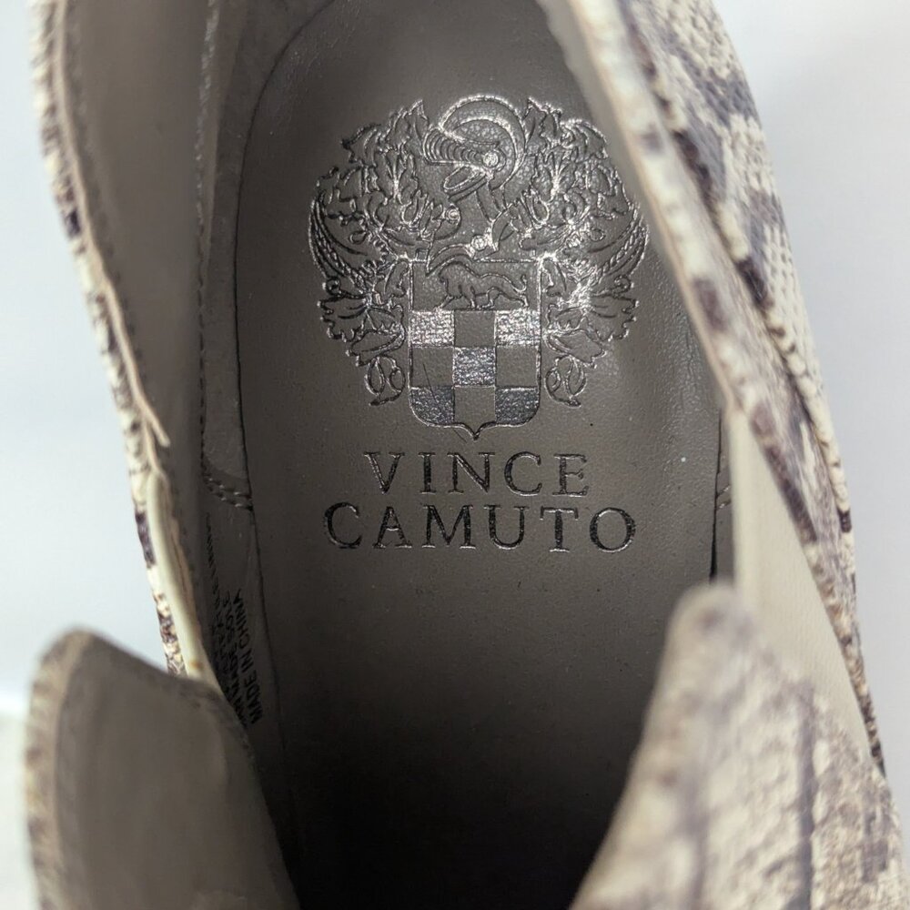 Vince Camuto Gradina Reptile Snake Print Booties - Picture 4 of 5